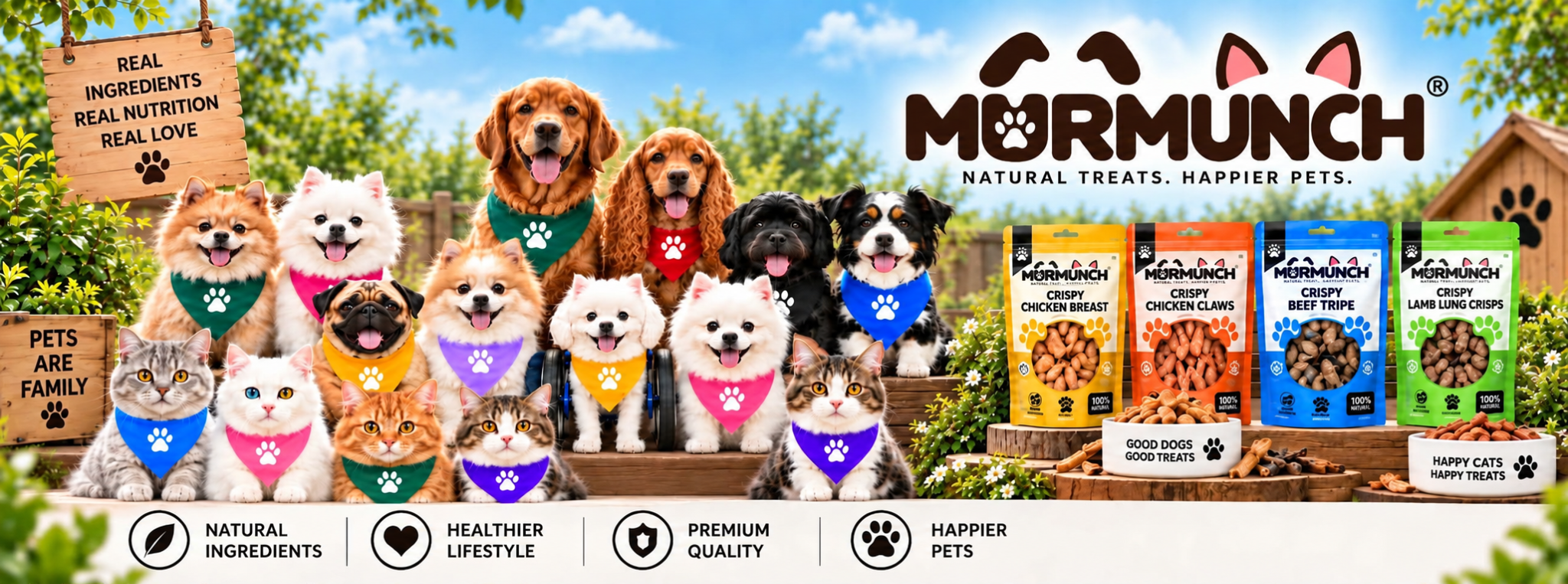 MurMunch natural treats and happier pets