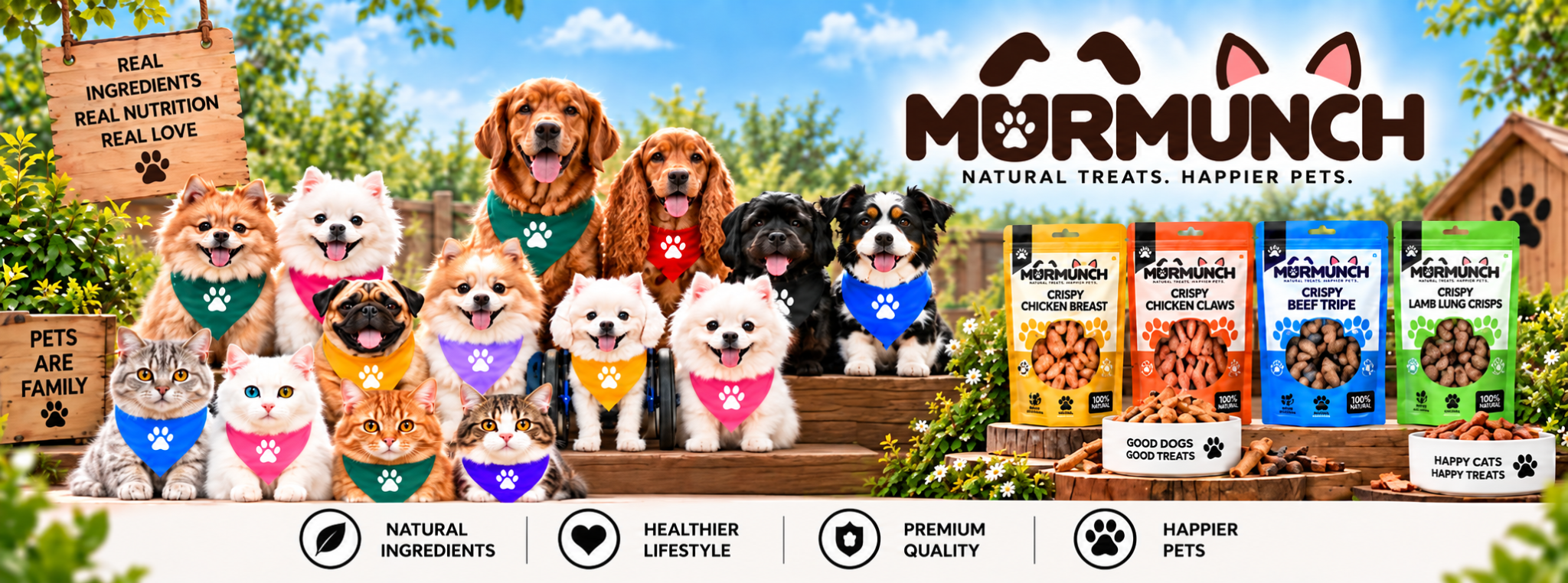 MurMunch natural treats and happier pets